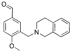 3-(3,4-DIHYDRO-2(1H)-ISOQUINOLINYLMETHYL)-4-METHOXYBENZALDEHYDE Struktur