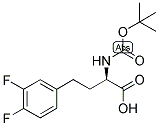 (R)-2-TERT-BUTOXYCARBONYLAMINO-4-(3,4-DIFLUORO-PHENYL)-BUTYRIC ACID Struktur