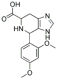 4-(2,4-DIMETHOXY-PHENYL)-4,5,6,7-TETRAHYDRO-3H-IMIDAZO[4,5-C]PYRIDINE-6-CARBOXYLIC ACID Struktur