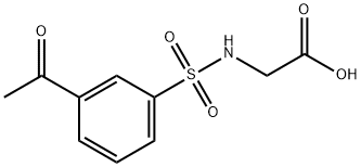 [[(3-ACETYLPHENYL)SULFONYL]AMINO]ACETIC ACID Struktur