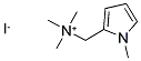 N,N,N-TRIMETHYL(1-METHYL-1H-PYRROL-2-YL)METHANAMINIUM IODIDE Struktur