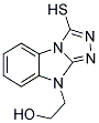 2-(3-MERCAPTO-BENZO[4,5]IMIDAZO[2,1-C][1,2,4]TRIAZOL-9-YL)-ETHANOL Struktur