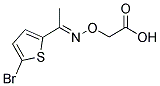 (([(1E)-1-(5-BROMOTHIEN-2-YL)ETHYLIDENE]AMINO)OXY)ACETIC ACID Struktur