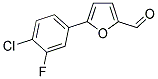 5-(4-CHLORO-3-FLUOROPHENYL)-2-FURALDEHYDE Struktur