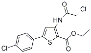 ETHYL 3-[(CHLOROACETYL)AMINO]-5-(4-CHLOROPHENYL)THIOPHENE-2-CARBOXYLATE Struktur