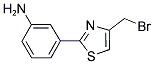 3-(4-BROMOMETHYL-THIAZOL-2-YL)-PHENYLAMINE Struktur