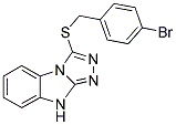 3-[(4-BROMOBENZYL)THIO]-9H-[1,2,4]TRIAZOLO[4,3-A]BENZIMIDAZOLE Struktur