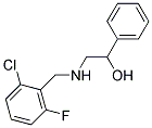 2-((2-CHLORO-6-FLUOROBENZYL)AMINO)-1-PHENYLETHANOL Struktur