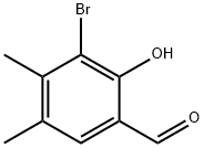 3-BROMO-2-HYDROXY-4,5-DIMETHYL-BENZALDEHYDE Struktur