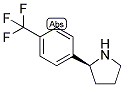 (S)-2-(4-(TRIFLUOROMETHYL)PHENYL)PYRROLIDINE Struktur