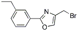 4-BROMOMETHYL-2-(3-ETHYL-PHENYL)-OXAZOLE Struktur