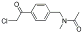 N-[4-(CHLOROACETYL)BENZYL]-N-METHYLACETAMIDE Struktur