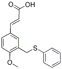 (2E)-3-(4-METHOXY-3-[(PHENYLSULFANYL)METHYL]PHENYL)-2-PROPENOIC ACID Struktur