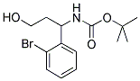 TERT-BUTYL 1-(2-BROMOPHENYL)-3-HYDROXYPROPYLCARBAMATE Struktur