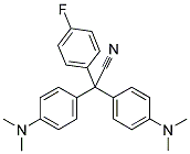 BIS(4'-N,N-DIMETHYLAMINOPHENYL)-(4-FLUOROPHENYL)ACETONITRILE Struktur