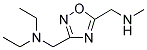 N-ETHYL-N-((5-[(METHYLAMINO)METHYL]-1,2,4-OXADIAZOL-3-YL)METHYL)ETHANAMINE Struktur