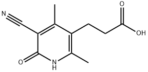 3-(5-CYANO-2,4-DIMETHYL-6-OXO-1,6-DIHYDROPYRIDIN-3-YL)PROPANOIC ACID Struktur