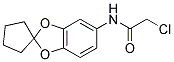 2-CHLORO-N-SPIRO[1,3-BENZODIOXOLE-2,1'-CYCLOPENTAN]-5-YLACETAMIDE Struktur