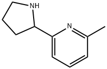 2-METHYL-6-PYRROLIDIN-2-YL-PYRIDINE Struktur