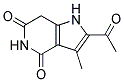 2-ACETYL-3-METHYL-1H-PYRROLO[3,2-C]PYRIDINE-4,6(5H,7H)-DIONE Struktur