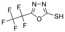 5-(1,1,2,2,2-PENTAFLUOROETHYL)-1,3,4-OXADIAZOL-2-YL HYDROSULFIDE Struktur