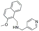 1-(2-METHOXY-1-NAPHTHYL)-N-(PYRIDIN-4-YLMETHYL)METHANAMINE Struktur