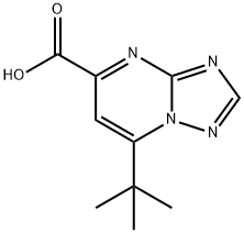 7-TERT-BUTYL-[1,2,4]TRIAZOLO[1,5-A]PYRIMIDINE-5-CARBOXYLIC ACID Struktur