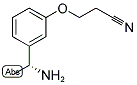 (R)-3-(3-(1-AMINOETHYL)PHENOXY)PROPANENITRILE Struktur