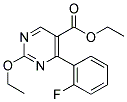 ETHYL-2-ETHOXY-4-(2-FLUOROPHENYL) PYRIMIDINE-5-CARBOXYLATE Struktur