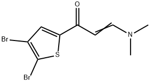 (E)-1-(4,5-DIBROMO-2-THIENYL)-3-(DIMETHYLAMINO)-2-PROPEN-1-ONE Struktur