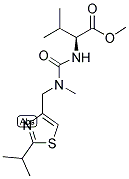 N-[[N-METHYL-N-[(2-ISOPROPYL)-4-THIAZOLYL]METHYL]AMINO]CARBONYL-L-VALINE METHYL ESTER Struktur