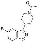 1,2-BENZISOXAZOLE, 3-(1-ACETYL-4-PIPERIDINYL)-5-FLUORO- Struktur