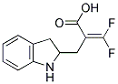 3,3-DIFLUORO-2-(2-INDOLINYLMETHYL)ACRYLIC ACID Struktur