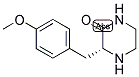 (R)-3-(4-METHOXY-BENZYL)-PIPERAZIN-2-ONE Struktur