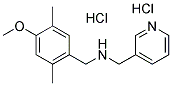 (4-METHOXY-2,5-DIMETHYLBENZYL)-(PYRIDIN-3-YLMETHYL)AMINE DIHYDROCHLORIDE Struktur