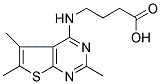 4-(2,5,6-TRIMETHYL-THIENO[2,3-D]PYRIMIDIN-4-YLAMINO)-BUTYRIC ACID Struktur