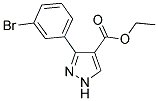 ETHYL-3-(3-BROMOPHENYL)PYRAZOLE-4-CARBOXYLATE Struktur