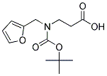 N-BOC-3-[(FURAN-2-YLMETHYL)-AMINO]-PROPIONIC ACID Struktur