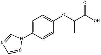 2-(4-[1,2,4]TRIAZOL-1-YL-PHENOXY)-PROPIONIC ACID Struktur