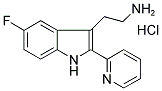 2-(5-FLUORO-2-PYRIDIN-2-YL-1H-INDOL-3-YL)-ETHYLAMINE HYDROCHLORIDE Struktur