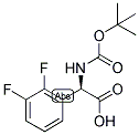 (R)-TERT-BUTOXYCARBONYLAMINO-(2,3-DIFLUORO-PHENYL)-ACETIC ACID Struktur