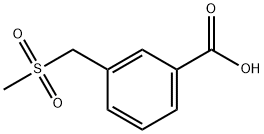 3-[(METHYLSULFONYL)METHYL]BENZOIC ACID Struktur