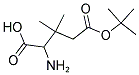 2-AMINO-3,3-DIMETHYL-PENTANEDIOIC ACID 5-TERT-BUTYL ESTER Struktur