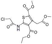 4-ETHYL 2-METHYL 5-[(CHLOROACETYL)AMINO]-3-(2-METHOXY-2-OXOETHYL)THIOPHENE-2,4-DICARBOXYLATE Struktur