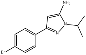 5-(4-BROMO-PHENYL)-2-ISOPROPYL-2H-PYRAZOL-3-YLAMINE Struktur