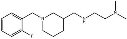 N'-([1-(2-FLUOROBENZYL)PIPERIDIN-3-YL]METHYL)-N,N-DIMETHYLETHANE-1,2-DIAMINE Struktur