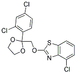 4-CHLORO-2-[2-(2,4-DICHLORO-PHENYL)-[1,3]DIOXOLAN-2-YLMETHOXY]-BENZOTHIAZOLE Struktur