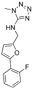 N-((5-(2-FLUOROPHENYL)-2-FURYL)METHYL)-1-METHYL-1H-TETRAZOL-5-AMINE Struktur