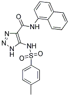 5-{[(4-METHYLPHENYL)SULFONYL]AMINO}-N-1-NAPHTHYL-1H-1,2,3-TRIAZOLE-4-CARBOXAMIDE Struktur