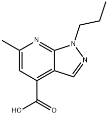 6-METHYL-1-PROPYL-1H-PYRAZOLO[3,4-B]PYRIDINE-4-CARBOXYLIC ACID Struktur